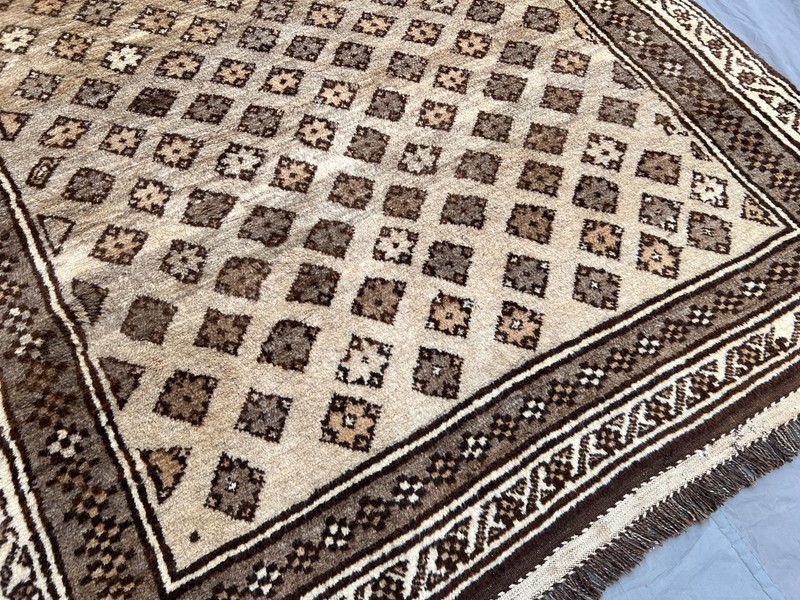 5'6x9'5 Vintage Afghan Baluchi Hand Knotted Wool Rug Tribal Geometric Area Rug gallery