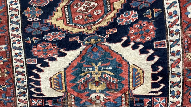 Antique Kazak Caucasian Rug 3'5" x 10' , #12000, AS IS, c-1880's gallery