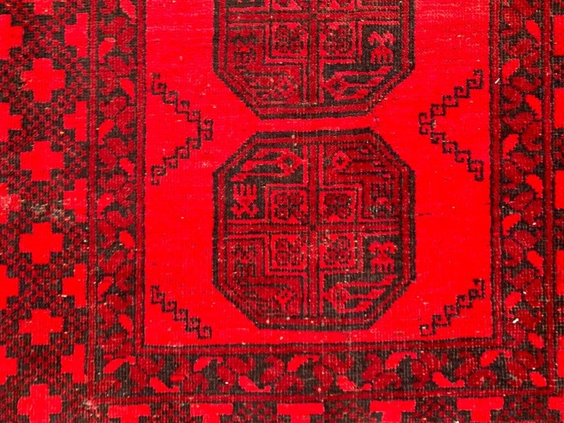 Vintage Turkoman Felpa Runner: Hand Knotted Wool Hallway Rug 3x10 ft gallery