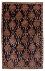 Vintage Traditional Hand-Knotted Area Rug 3’11” x 6’3″ Oriental Wool Carpet