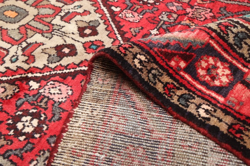 3'9" x 9'10" Vintage Hand-knotted Runner Rug Traditional Oriental Wool Carpet gallery