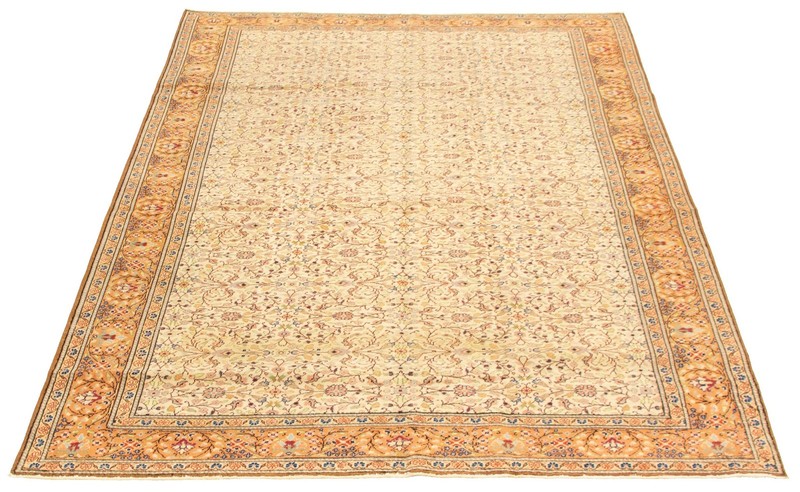 Vintage Hand-Knotted Area Rug 6'6" x 9'6" Traditional Oriental Wool Carpet gallery