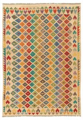 Vintage Hand Woven Area Rug 6’8″ x 9’5″ Traditional Wool Oriental Carpet
