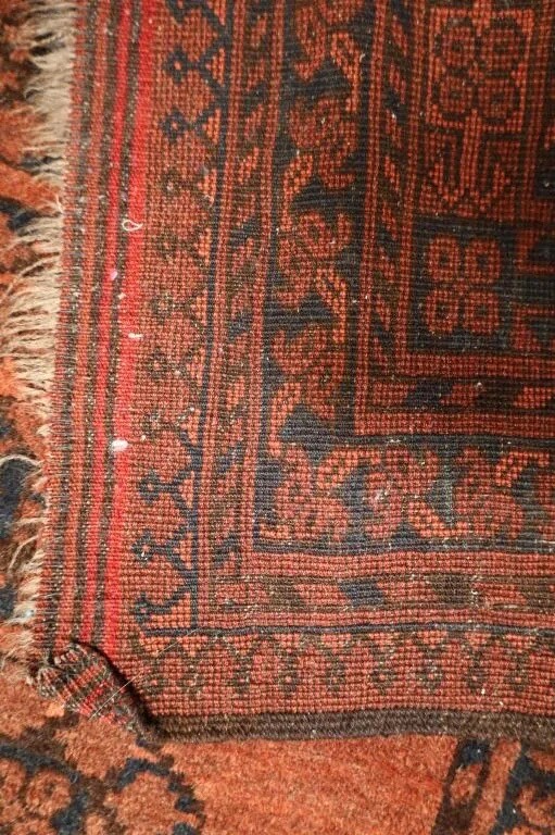 Handmade 7’7”x 3’8” Afghan Bokhara Runner Rug with Certificate Of Appraisal gallery