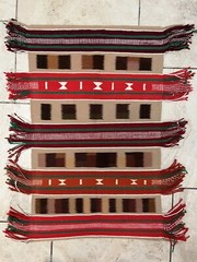 Vintage 1950s Peruvian Culture Handcrafted Area Rug 35” x 30”