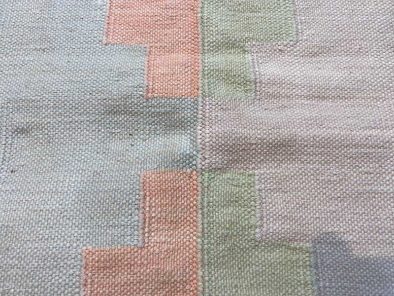 4x6 ft Geometric Tribal Antique Flatweave Turkish Oriental Dining Room Kilim Rug gallery