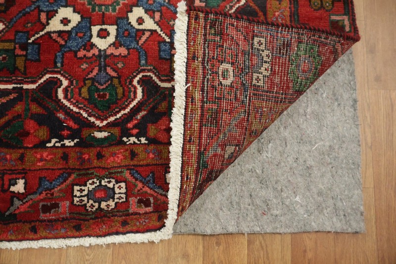 Handmade 12 ft Runner Rug 4x12 Navy Blue Wool Geometric Traditional Hallway Rug gallery