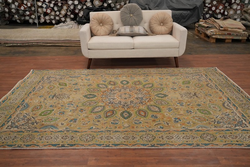 Vintage Floral Wool Traditional Living Room Area Rug 6x10 ft Hand-knotted Carpet gallery