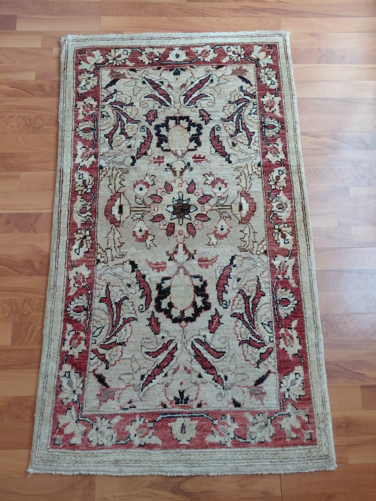 Real Oushak Vintage Rug Traditional Handmade Kitchen Decor Rug Bath Wool Rug