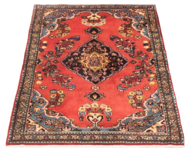 Vintage Hand-Knotted Area Rug 3'9" x 5'10" Traditional Oriental Wool Carpet gallery