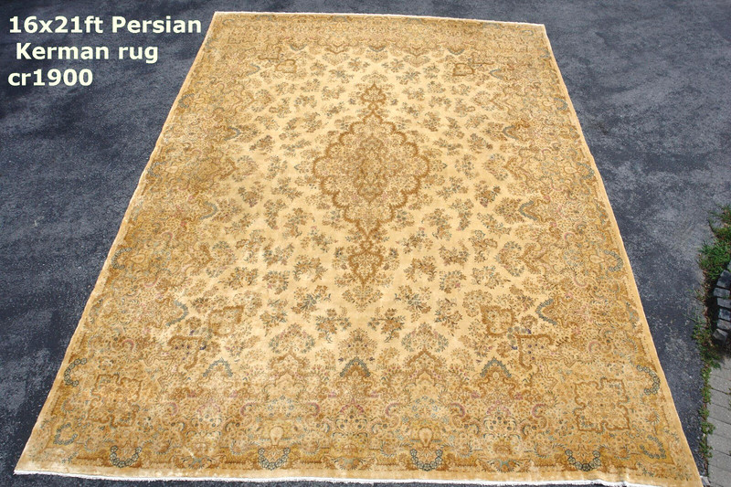 16x21ft Antique Handmade Keerman Rug gallery