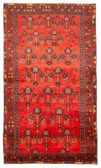 Vintage 4’2″ x 7’7″ Traditional Hand Knotted Vegetable Dye Wool Area Rug