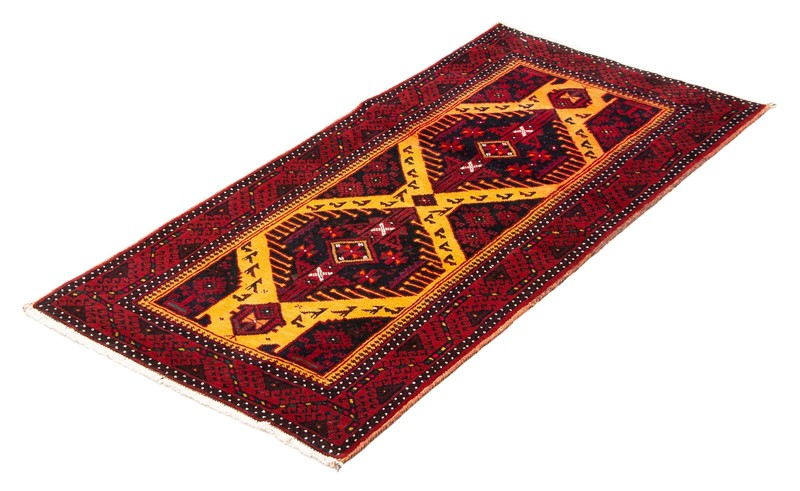 Vintage 3'1" x 6'5" Traditional Hand Knotted Vegetable Dye Wool Area Rug gallery