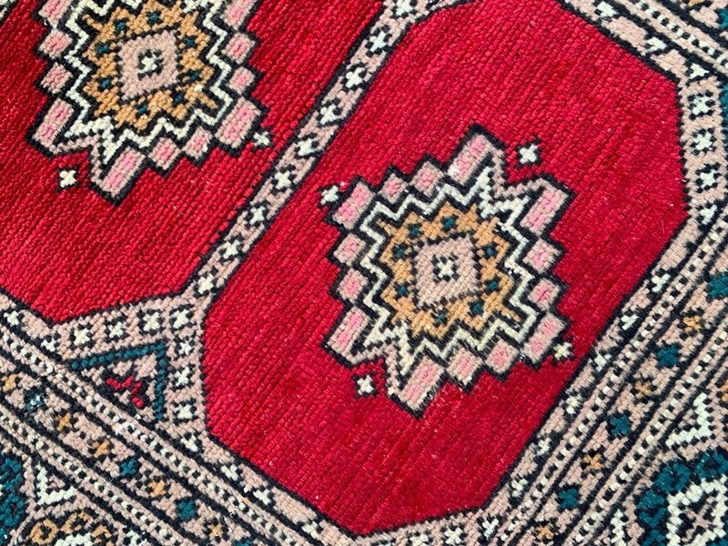 Traditional Afghan Rug: Hand-Knotted Wool, Oriental Area Carpet 2x3 ft gallery