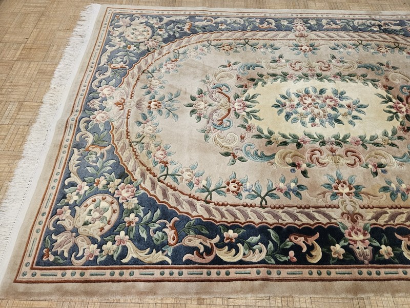 6x9 CHINESE RUG VINTAGE AUBUSSON PEKING AUTHENTIC 100% WOOL ORIENTAL RUG gallery
