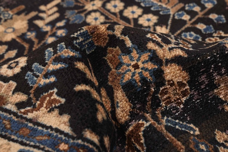 Vintage Hand-knotted Runner Rug 3'8" x 10'2" Traditional Oriental Wool Carpet gallery