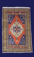 Circa 1930s ANTIQUE Hand Knotted Turkish Wool Rug Size 5’9″×9ft2″ Multicolored
