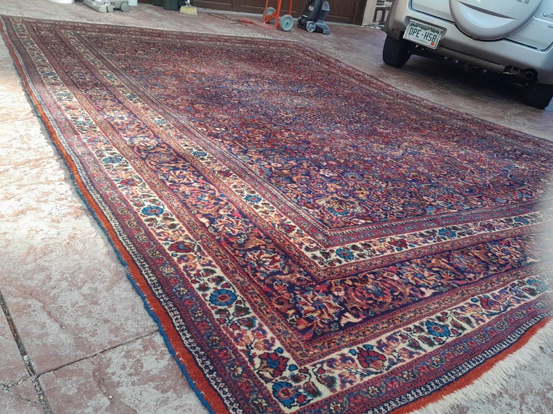 1800's Authentic Oriental Mashadan bidjar in full pile all over10'x 14' gorgeous gallery