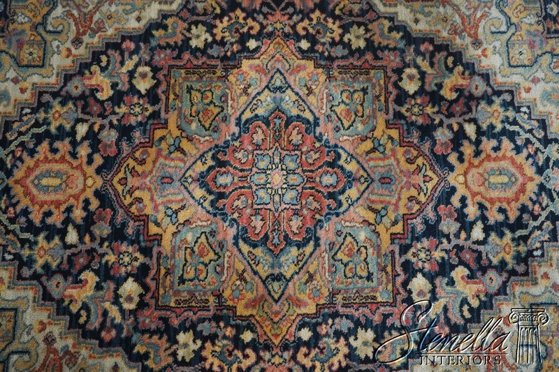 LF70343: KARASTAN Navy Print Approx. 4x6 Wool Area Rug gallery