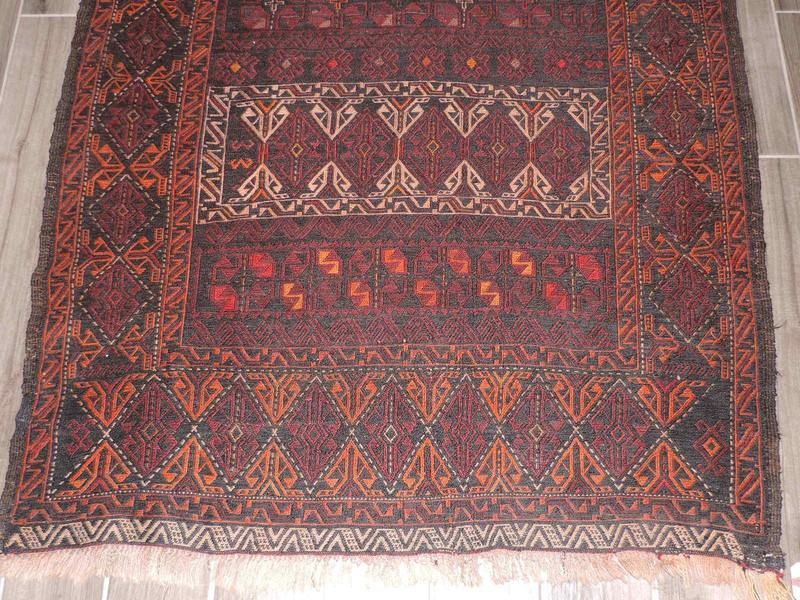 4x8ft. Handmade Sumak Kilim Wool Runner gallery