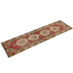 Runner Rug,Turkish Runner,Vintage Runner,Oushak Rug,Floor Rug, 2’7 X 9’9 feet