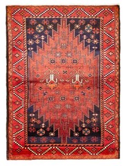 Vintage Traditional Hand-Knotted Area Rug 4’10” x 6’6″ Oriental Wool Carpet