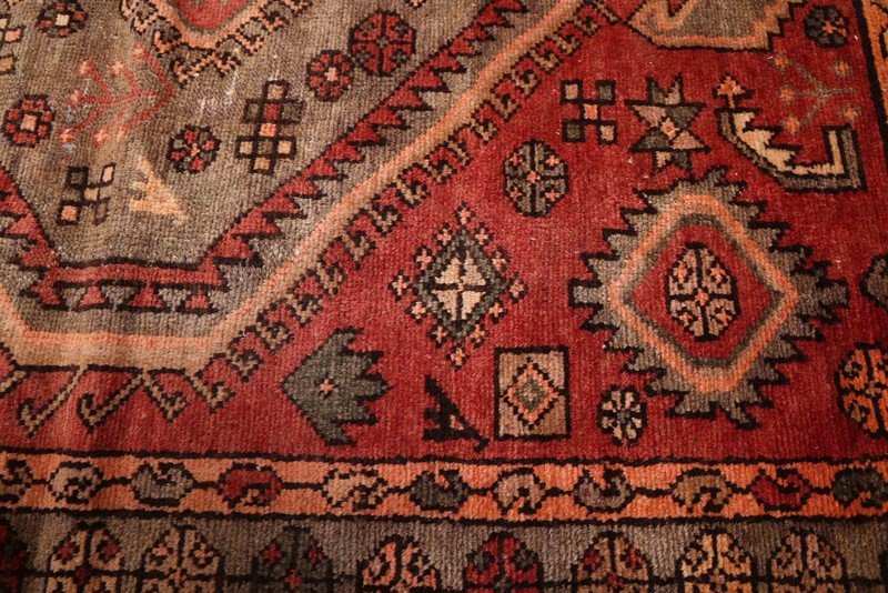 3'6" x 9'1" Vintage Hand-knotted Runner Rug Traditional Oriental Wool Carpet gallery