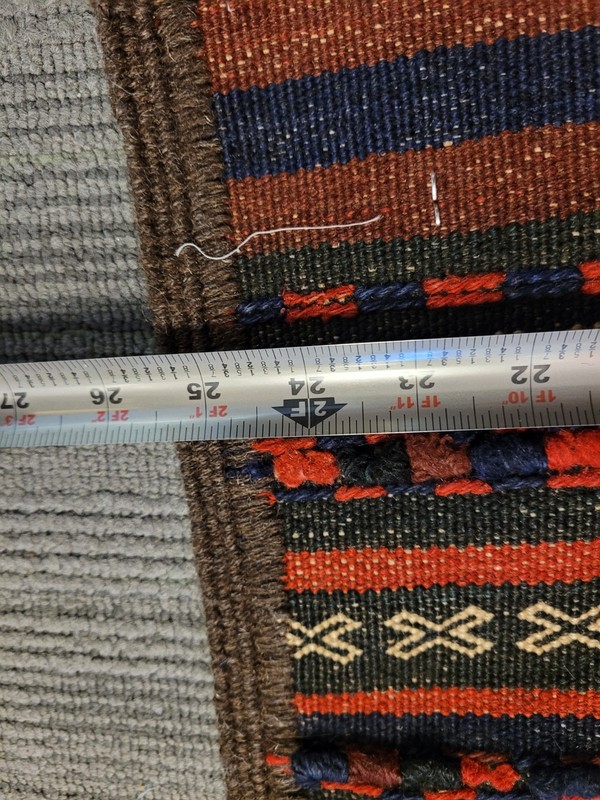Hand Woven Vintage Afghan Maldari Kilim Runner Rug Tribal Runner Rug 120"x26" gallery