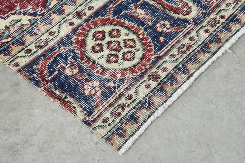 4x12 runner rug, handmade vintage turkish rug runner, long oushak rug,688 gallery