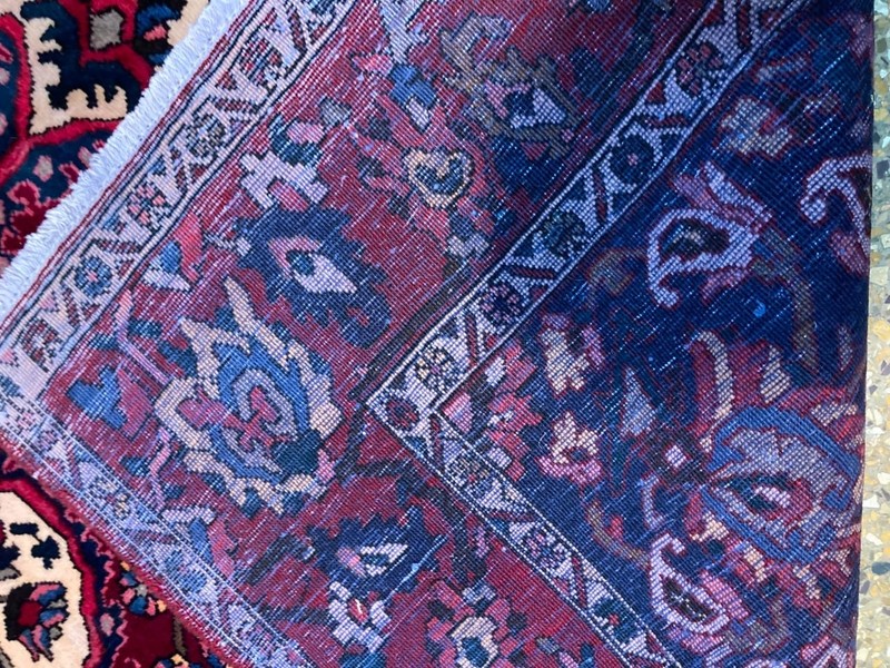 220 X 310 cm COLLECTORS' ITEM Stunning Natural Vegetable Dye Tribal Heriz Carpet gallery