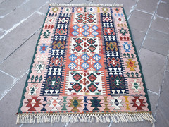 Vintage Turkish Rug 45” x 66” Anatolian Oushak Wool Rug Natural Color Wool Rug