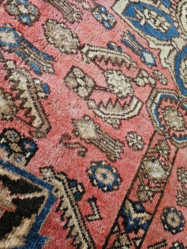 4.6 x 6.7 ANTIQUE KAZAK VINTAGE HERIZ RUG CAUCASIAN SERAPI OUSHAK SHIRVAN KULA gallery