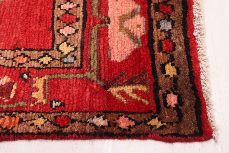 Traditional Vintage Hand-Knotted Area Rug 3'9" x 7'10" Oriental Wool Carpet gallery