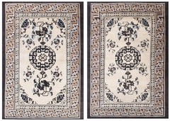4’x6′ Antique Chinese – Mongolian Small Scatter Size Wool Ivory Rug
