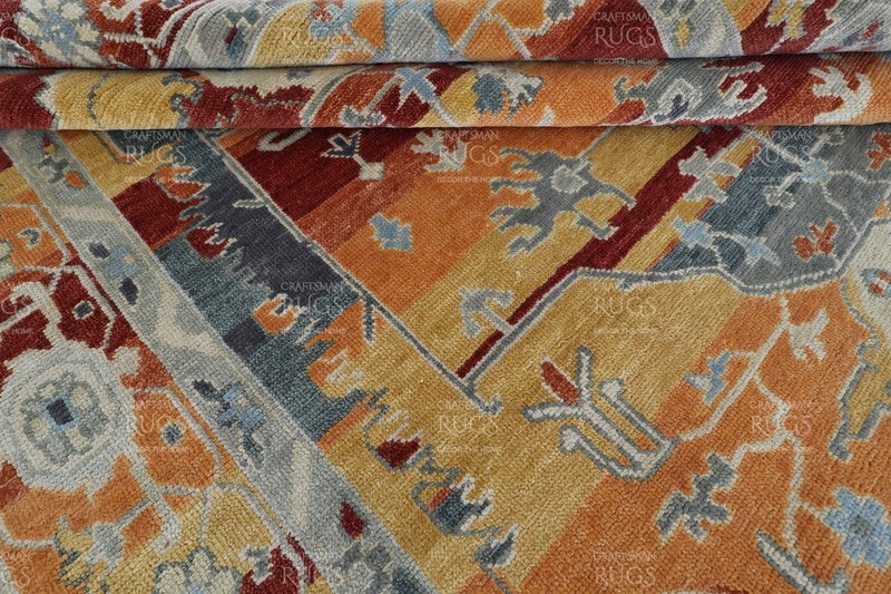 8x10 Orange Hand made Serapi Traditional Area Rugs, Oriental Floor Carpet gallery