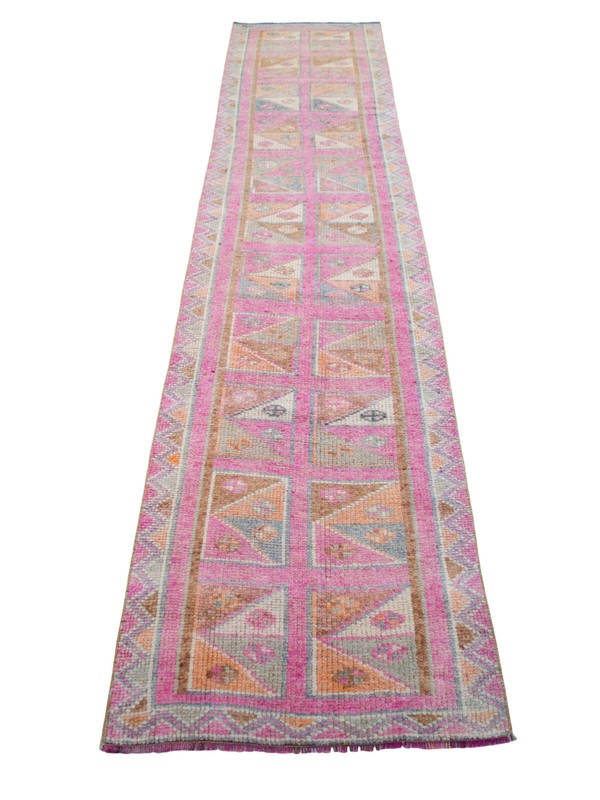 Turkish Runner Rug, HandMade Rug, Tribal Rug Ethnic Rug 3 x 12 ft Kitchen Runner gallery