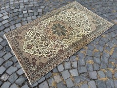 Turkish area rug,Wool rug,Handmade rug,Bohemian area rug,Home decor 3,4 x 5,6 ft