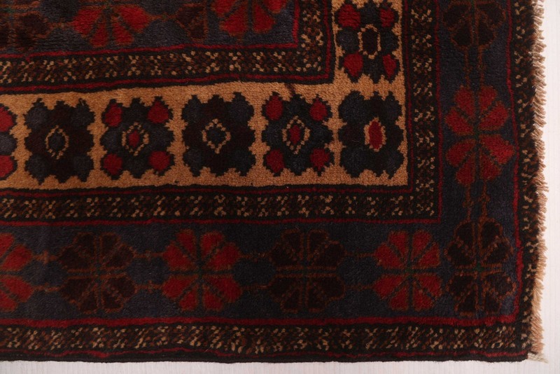 Vintage Hand-Knotted Area Rug 4'8" x 7'7" Traditional Oriental Wool Carpet gallery