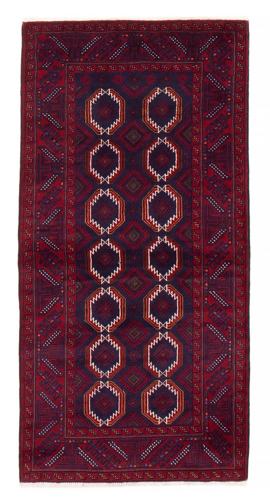 Vintage Traditional Hand-Knotted Area Rug 3'2" x 6'4" Oriental Wool Carpet