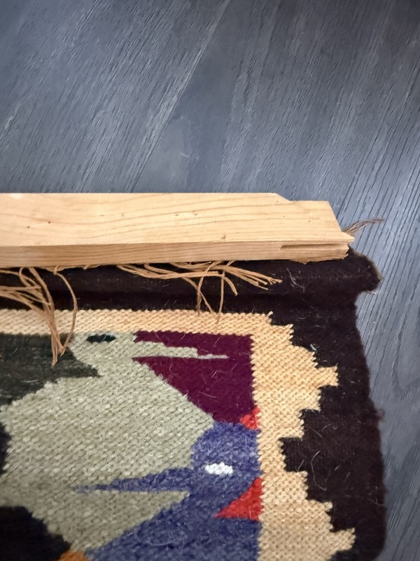 Vintage Turkish Kilim, Floor Wool Rugs, Handmade Carpet Wallhanging 22.5”x58” gallery