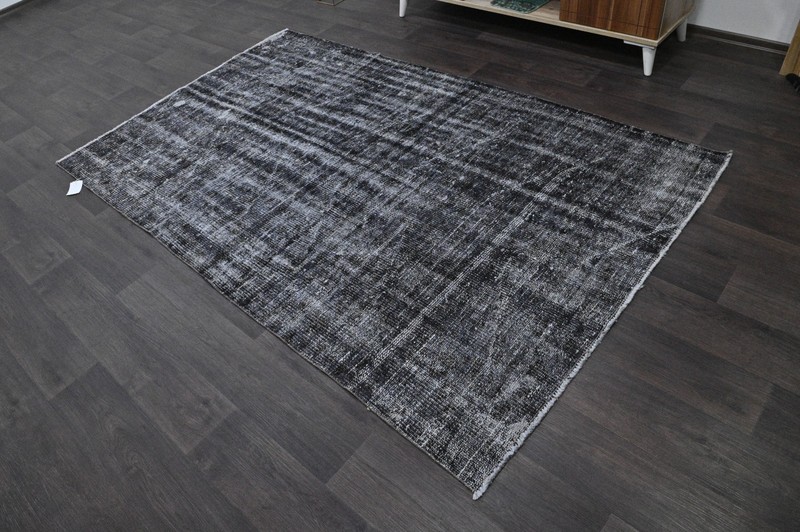 Oushak 5x8,Turkish Rug,vintage,anatolian,BLACK,kilim,Bohemian,handmade,wool gallery