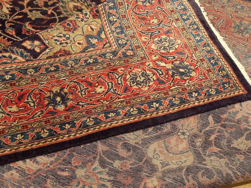 9 x 13 Authentic Handmade Antique Azeri Medallion Wool Rug _EXCELLENT CONDITION gallery