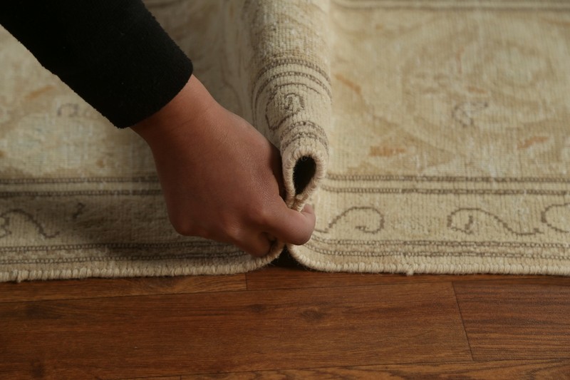Muted Semi-Antique Traditional Area Rug 10x13 Evenly Low Pile Hand-knotted Wool gallery