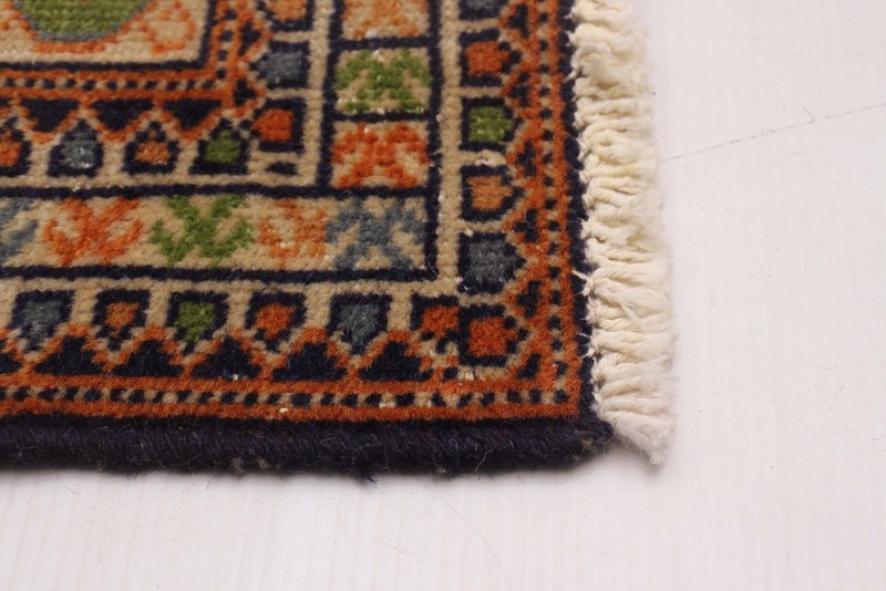 Vintage Traditional Hand-Knotted Area Rug 4'4" x 5'7" Oriental Wool Carpet gallery
