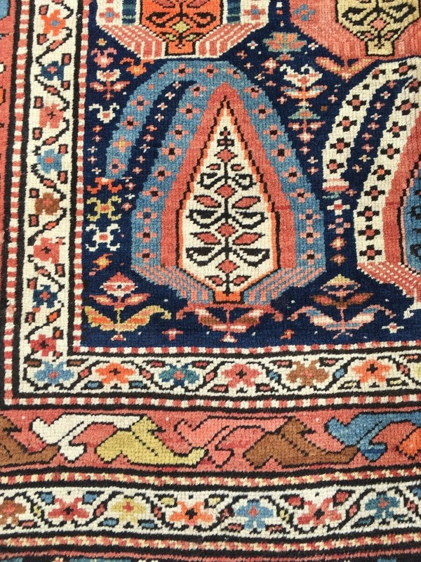 ANTIQUE CAUCASIAN ( GENDJE ) Runner LATE 19th CENTURY Size : 3' 10" x 9' 6" gallery