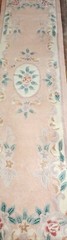 FRENCH STYLE AUBUSSON NEEDLEWORK TAPESTRY CARPET RUNNER RUG 94×24