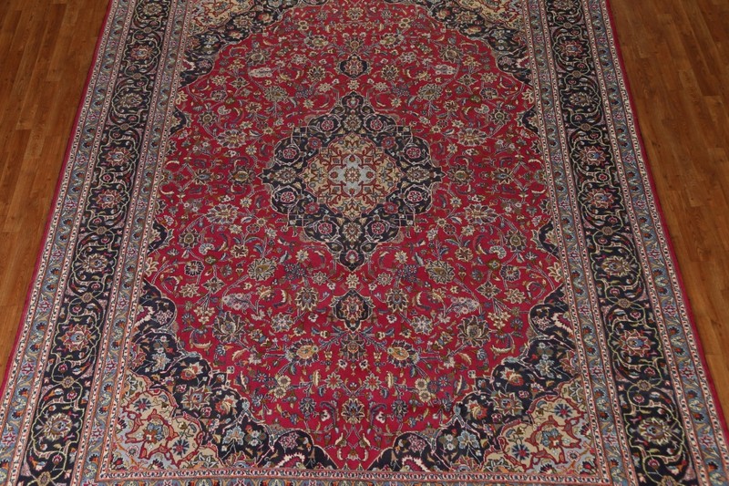 Traditional Red Kashmar Floral Vintage Area Rug 10x13 Wool Hand-knotted Carpet gallery