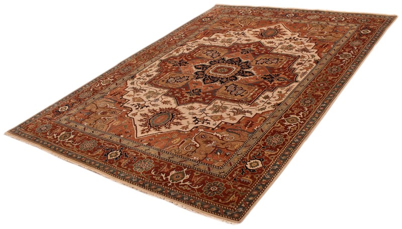 Vintage Traditional Hand-Knotted Area Rug 9'8" x 13'7" Oriental Wool Carpet gallery