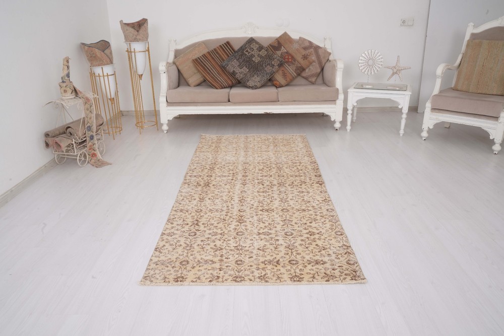 Vintage Turkish Kilim Runner Rug 3x8 Handmade Antique Farmhouse Carpet 380