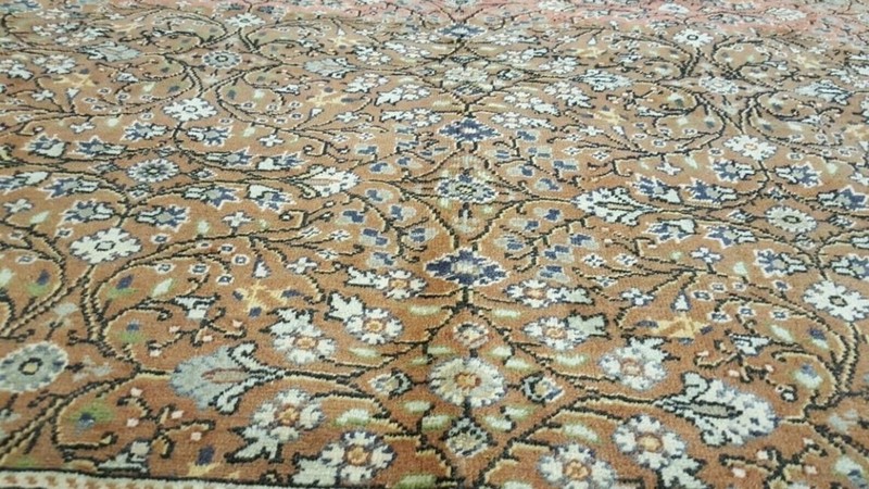 Authentic Ca1900-1939s Antique Natural Dyes Turkish Wool Pile Hereke Rug 7x10ft gallery